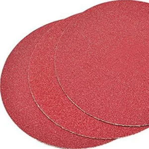 DISCO VELCRO PAPEL CORIND. D.125mm sin agujeros P80