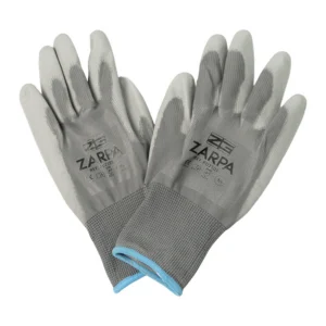 GUANTE PU GRIS POLIESTER T9